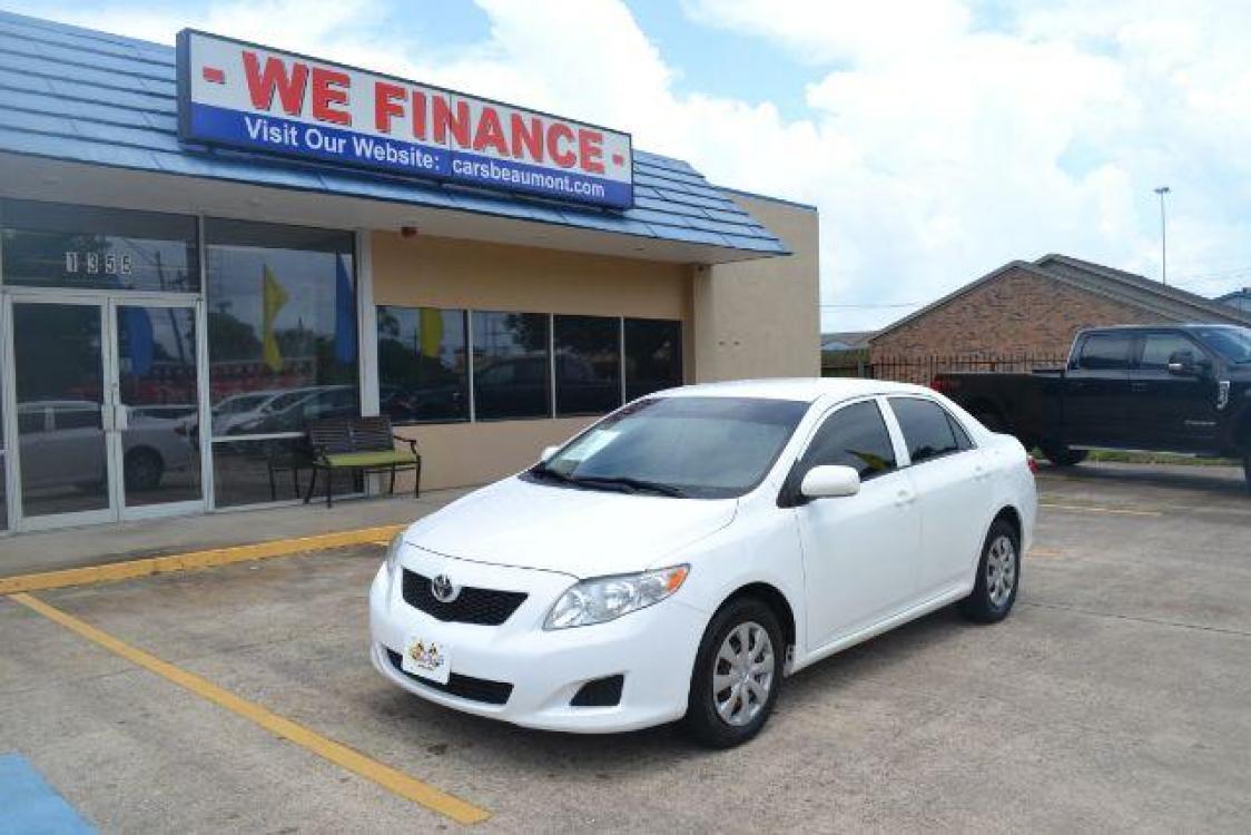2010 Super White /Bisque Cloth Interior Toyota Corolla LE 4-Speed AT (JTDBU4EEXAJ) with an 1.8L L4 DOHC 16V engine, 4-Speed Automatic transmission, located at 1355 North 11th Street, Beaumont, 77702, (409) 832-0006, 30.094290, -94.130096 - Photo #2