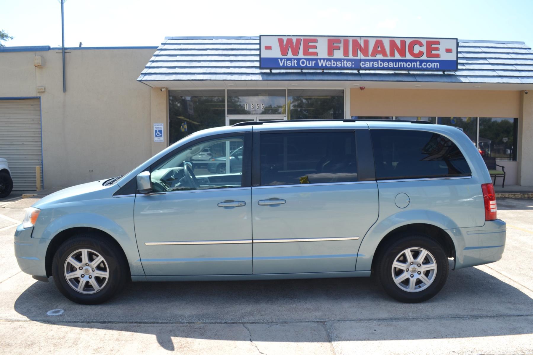 2010 Clearwater Blue Pearl /Medium Slate Gray/Light Shale Cloth Interior Chrysler Town and Country Touring (2A4RR5D16AR) with an 3.8L V6 OHV 12V engine, 6-Speed Automatic transmission, located at 1355 North 11th Street, Beaumont, 77702, (409) 832-0006, 30.094290, -94.130096 - Photo #1